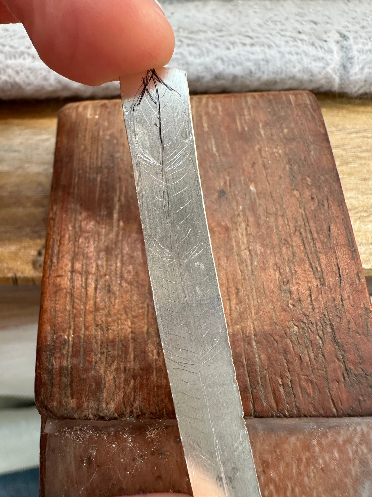 S999 Silver Feather Ring