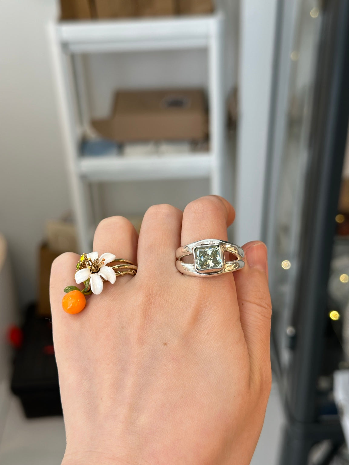 Custom Natural Diamond Ring